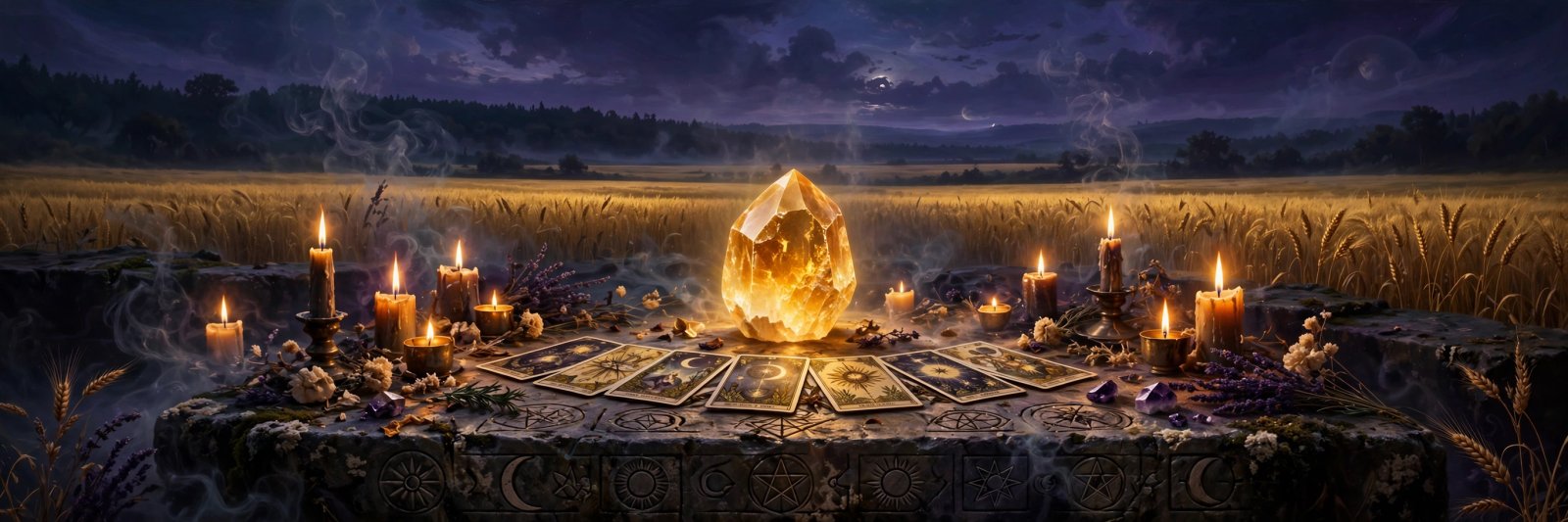 Golden citrine stone catching the light, keeper of provision and plenty