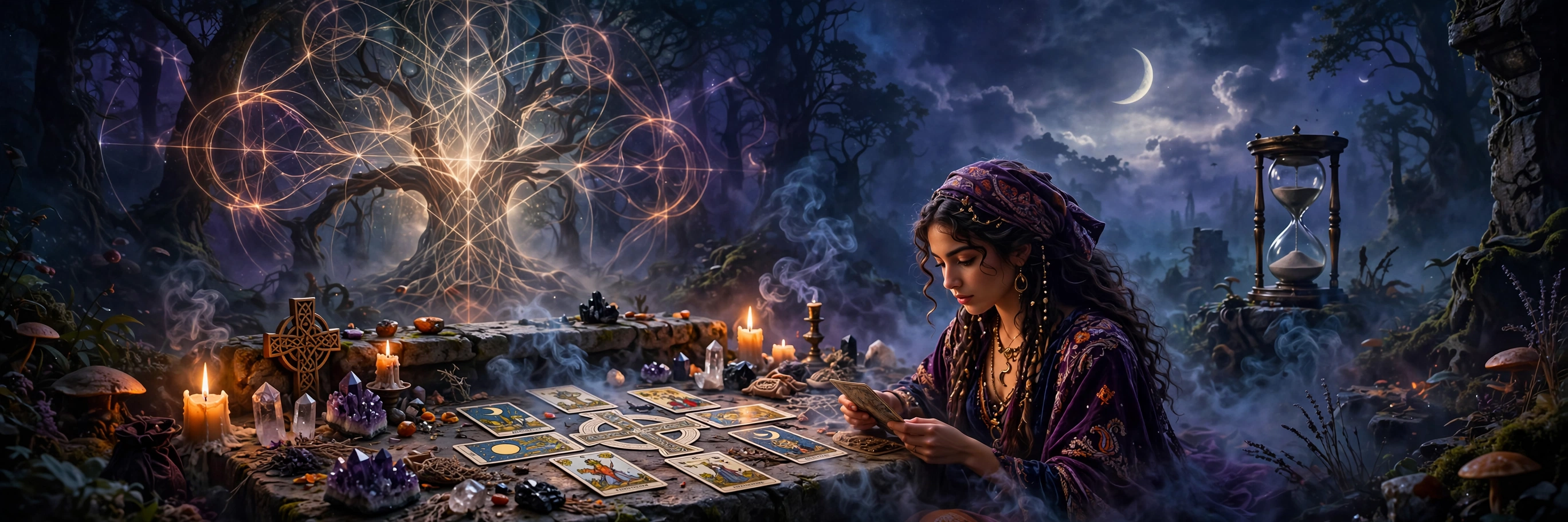 The Tree of Life, ten spheres connected by pathways of light