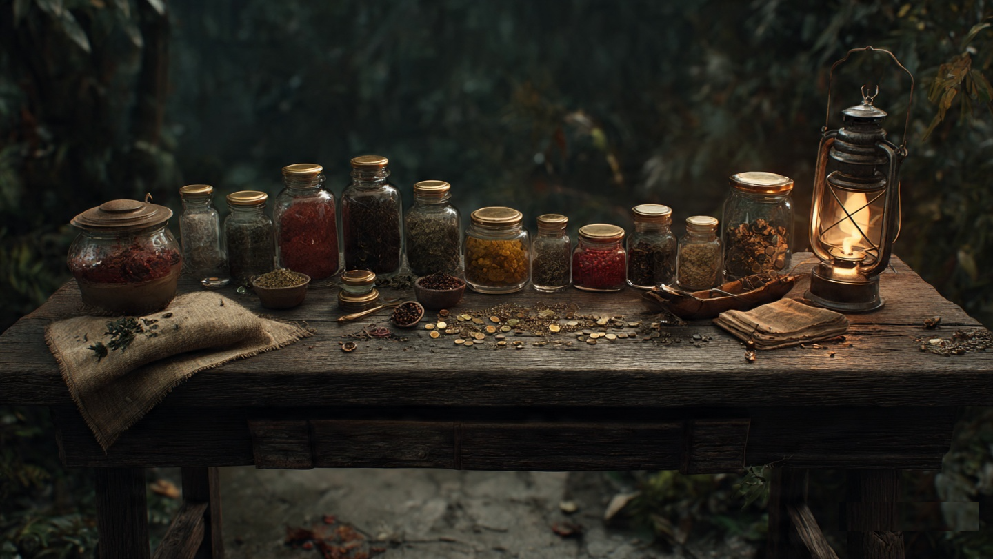 Bare earth and gathered soil, the working dirts of the Appalachian apothecary