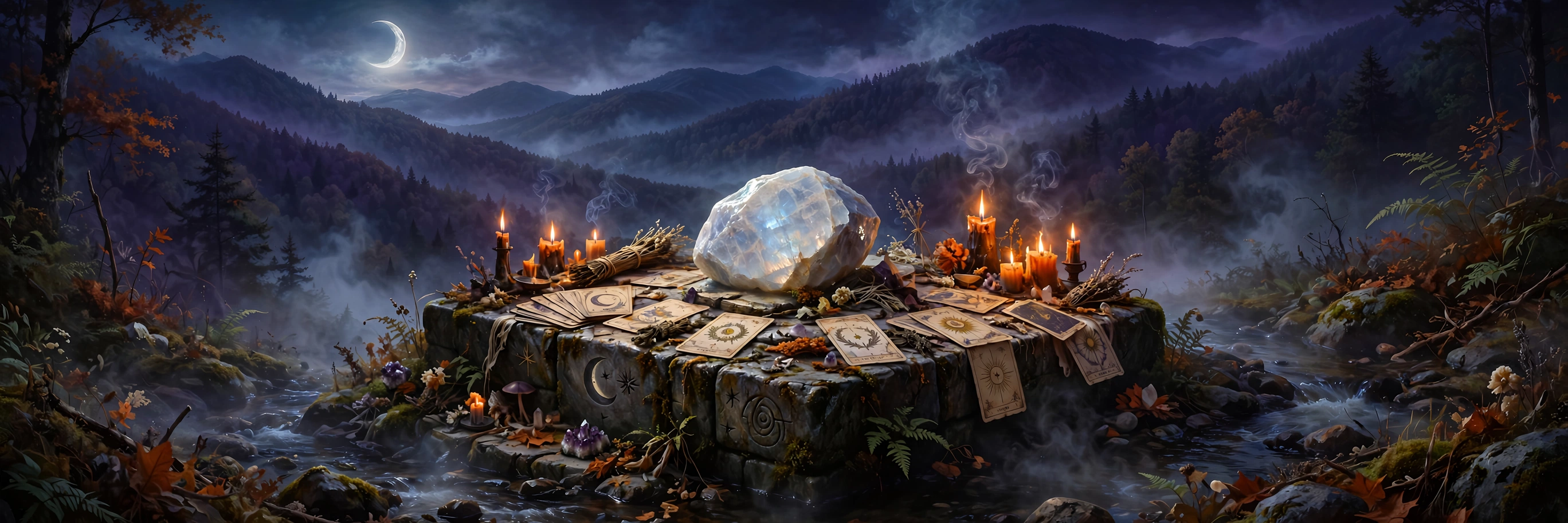 Pale moonstone crystal with a blue adularescent shimmer, the stone of the divine feminine